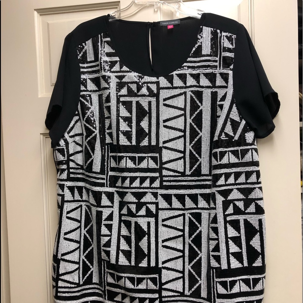 Vince Camuto sequin top